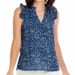 NEW Mud Pie Angeline Tank Top Navy Small